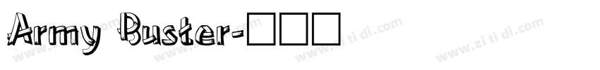 Army Buster字体转换